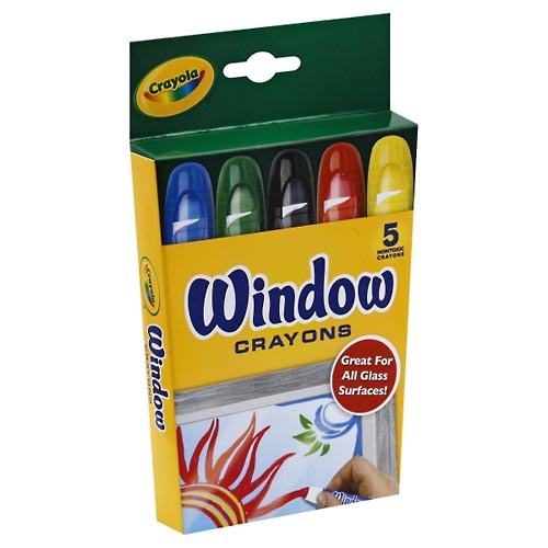 Image for Crayola Window Crayons,5ea from WELLNESS PHARMACY