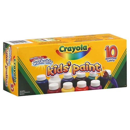 Image for Crayola Kids' Paint,10ea from WELLNESS PHARMACY