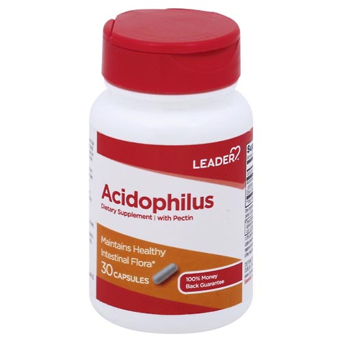 Image for Leader Acidophilus, with Pectin, Capsules,30ea from WELLNESS PHARMACY