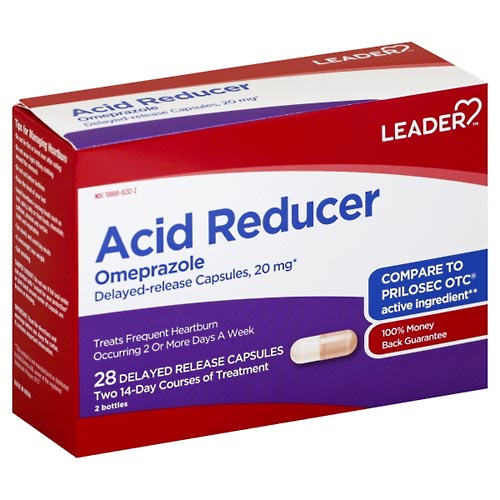 Image for Leader Acid Reducer, 20 mg, Delayed Release Capsules,2ea from WELLNESS PHARMACY