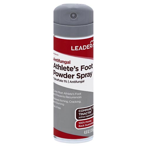 Image for Leader Powder Spray, Athlete's Foot, Antifungal,4.6oz from WELLNESS PHARMACY