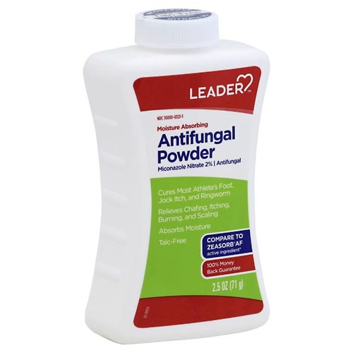 Image for Leader Antifungal Powder, Moisture Absorbing,2.5oz from WELLNESS PHARMACY