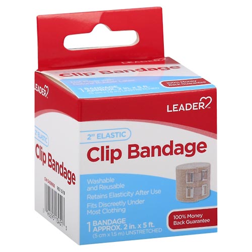 Image for Leader Clip Bandage, Elastic, 2 Inch,1ea from WELLNESS PHARMACY