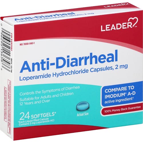 Image for Leader Anti-Diarrheal, Softgels,24ea from WELLNESS PHARMACY