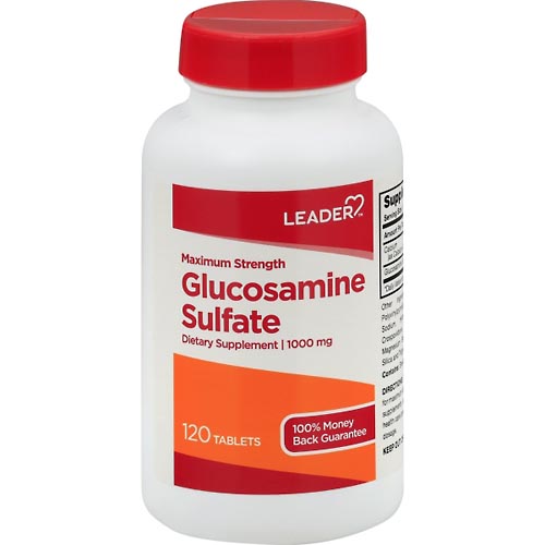 Image for Leader Glucosamine Sulfate, Maximum Strength, 1000 mg, Tablets,120ea from WELLNESS PHARMACY