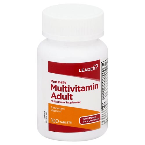 Image for Leader Multivitamin, One Daily, Adult,100ea from WELLNESS PHARMACY