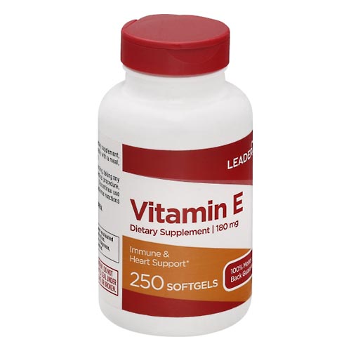 Image for Leader Vitamin E, 180 mg, Softgels,250ea from WELLNESS PHARMACY