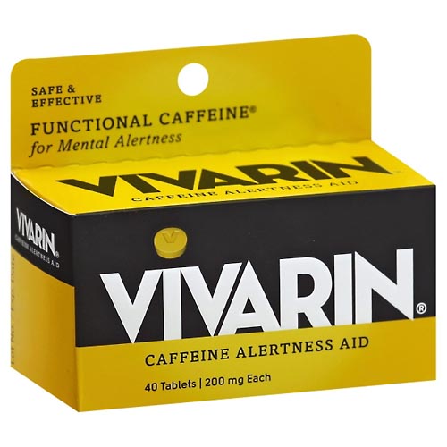 Image for Vivarin Caffeine Alertness Aid, 200 mg, Tablets,40ea from WELLNESS PHARMACY