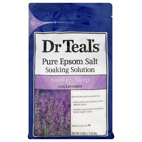 Image for Dr Teals Pure Epsom Salt, Soothe & Sleep,3lb from WELLNESS PHARMACY