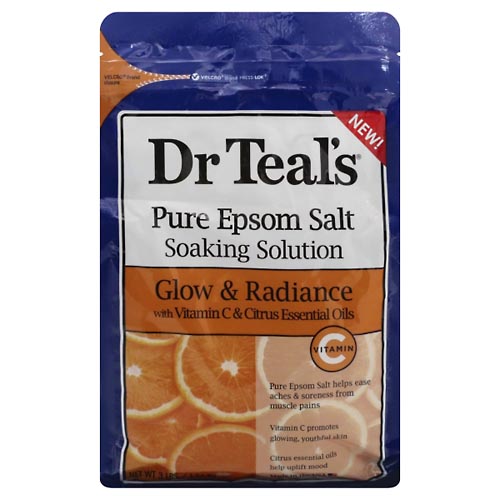 Image for Dr Teal's Soaking Solution, Glow & Radiance, Pure Epsom Salt,3lb from WELLNESS PHARMACY